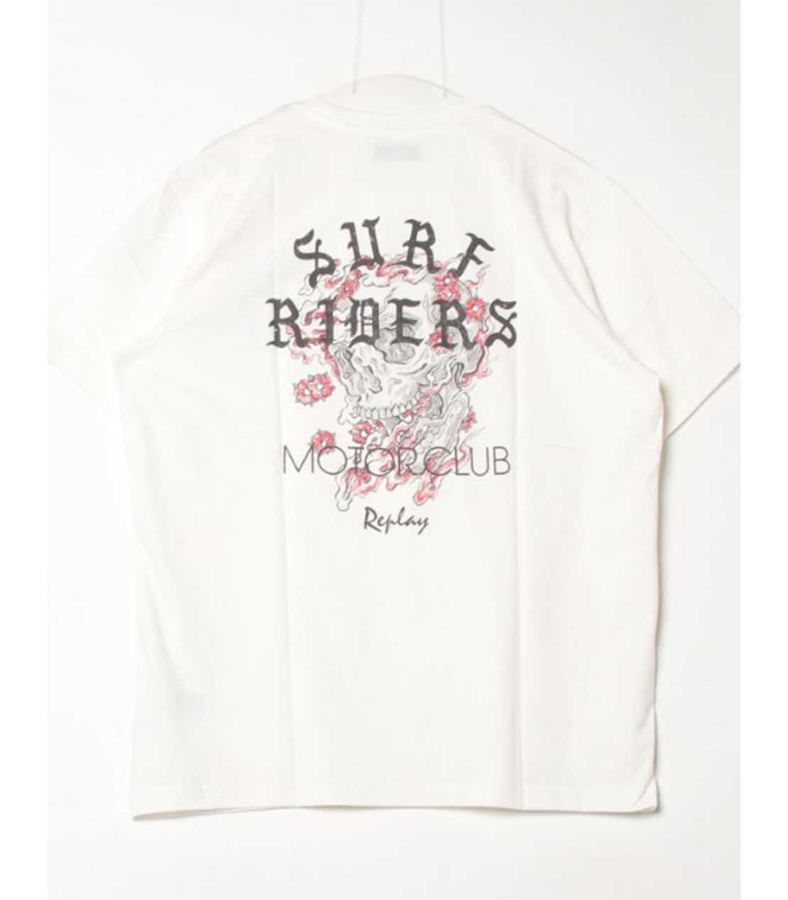 コットンジャ－ジーバイカープリントＴシャツ